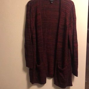 Fun red long cardigan